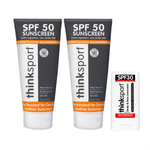 Thinkbaby Sunscreen Lotion SPF 50, 6 fl oz Duo and Sunscreen Stick SPF 30,  0.64 oz