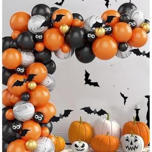105件万圣节设计装饰气球拱门套件