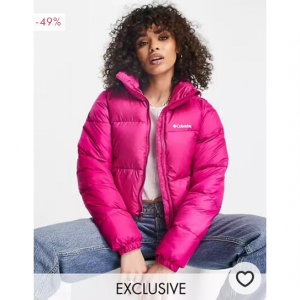 Columbia Puffect cropped jacket in pink £40.4 @ ASOS UK