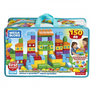 MEGA BLOKS 150 Toddlers Blocks Learning Toy Building Set $18.74