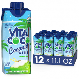 Vita Coco Coconut Water, Pure Organic, 11.1 Oz (Pack Of 12) @ Amazon