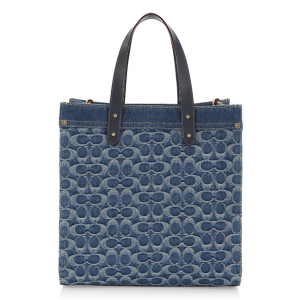 57% Off COACH Signature Denim Field Tote @ Saks Fifth Avenue	