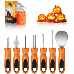 Henscoqi Pumpkin Carving Kit 7 Packs Carving Tools Set @ Amazon