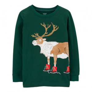 Carter's l OshKosh Holiday Reindeer Jersey 長T