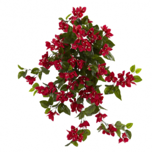 28 英寸九重葛悬挂灌木人造植物(2 件套)抗紫外线(室内/室外)