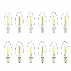 Amazon Basics 60W Equivalent, Clear, Daylight, Dimmable,15,000 Hour Lifetime, 12-Pack @ Amazon