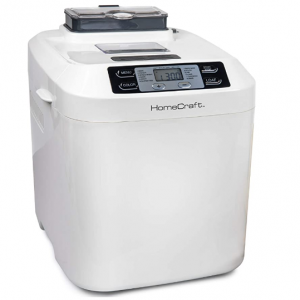 HomeCraft HCPBMAD2WH Bread Maker with Auto Fruit & Nut Dispenser Makes 2 Lb. Loaf Size @ Amazon