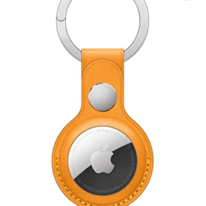 46% off Apple AirTag Leather Key Ring - California Poppy @Amazon