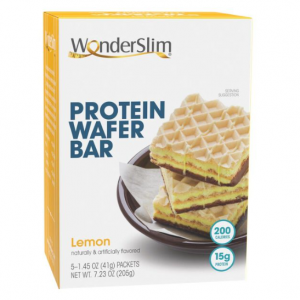 WonderSlim 蛋白威化棒 柠檬 5个