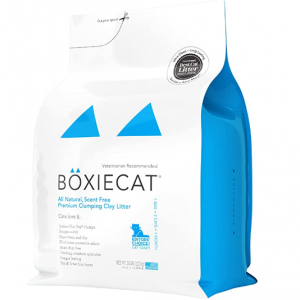 Boxiecat Premium Clumping Cat Litter - Scent Free, 28 lb @ Amazon