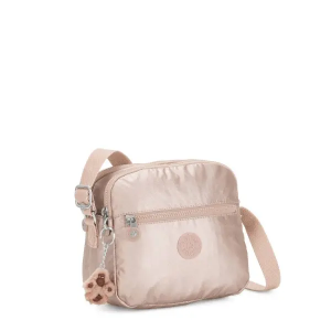 Kipling Keefe Metallic Crossbody Bag Quartz Metallic Sale @ eBay 