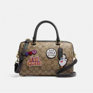 Extra 15% Off Disney X Coach Rowan Satchel In Signature Canvas With Patches