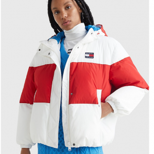 Tommy Jeans Shine 女士拼色棉服