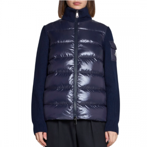 $65.51 Off Moncler Padded Contrasting Zip-Up Jacket @ Cettire