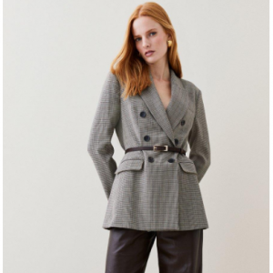 Karen Millen Check Military 格纹西服
