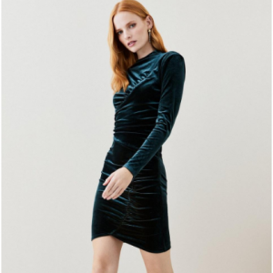 Karen Millen Velvet Cut Out Jersey 丝绒连衣裙
