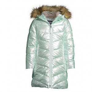 Girls Winter Fleece Lined Down Alternative ThermoPlume Coat @ Lands End