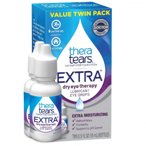 TheraTears Extra Dry Eye Therapy Lubricating Eye Drops for Dry Eyes, 0.5 fl oz, 2 Pack @ Amazon