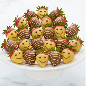 笑脸巧克力蘸草莓 两打