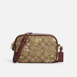 67% Off Coach Mini Jamie Camera Bag In Signature Canvas With Wildflower Print