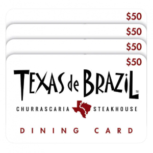 Texas de Brazil Four $50 E-Gift Cards @ Costco