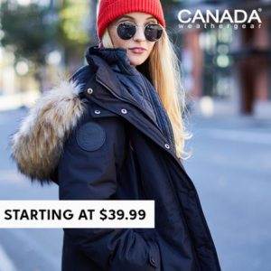 Zulily - Canada Weather Gear Starting At $39.99 