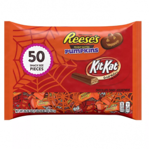 Reese's 万圣节南瓜和 Kit Kat 什锦袋 - 26.92oz/50个