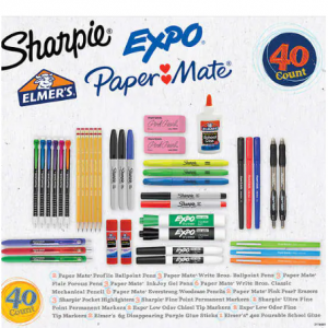 School Supplies Variety Pack, 40-count for $9.97 @Costco