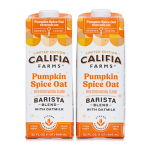 CALIFIA FARMS 南瓜香料燕麦奶 32 oz x 2 盒