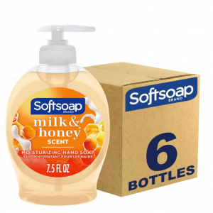 Softsoap 洗手液 蜂蜜牛奶味 7.5oz 6瓶 @ Amazon