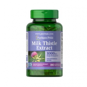 Puritan's Pride 奶蓟草 1000 mg 4:1 提取物(水飞蓟素)180 粒