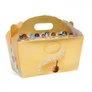 LINDOR 松露软心球 150 颗装 金色手提包