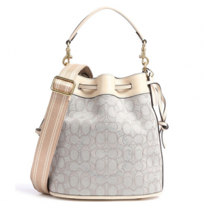 JomaShop官网 COACH Ladies Signature Jacquard Field 老花水桶包7.1折热卖 