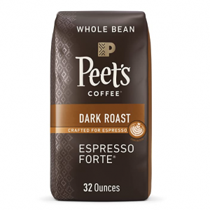 Peet's Coffee, Dark Roast Whole Bean Coffee - Espresso Forte 32 Ounce Bag @ Amazon