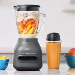 Oster 易于清洁的搅拌机，带洗碗机安全玻璃罐