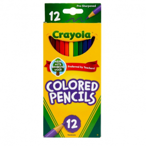 Crayola 12 克拉儿童预削尖彩色铅笔