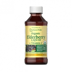 Puritan's Pride 有机接骨木液含维生素 C 3.55 Oz