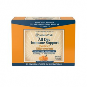 Puritan's Pride 全天免疫支持酯-C 泡腾包 21 包