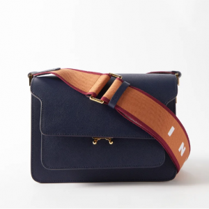 MARNI Trunk medium Saffiano-leather cross-body bag