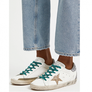GOLDEN GOOSE Superstar white distressed leather sneakers