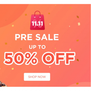 Up to 50% off 11.11 Pre Sale @ PatPat HK