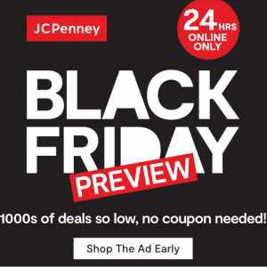 JCPenney2022黑五海报出炉 千款单品超低价抢先加购