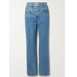 SLVRLAKE + NET SUSTAIN London high-rise straight-leg organic jeans