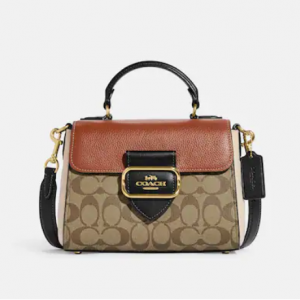 70% Off Coach Morgan Top Handle Satchel In Colorblock Signature Canvas @ Coach Outlet