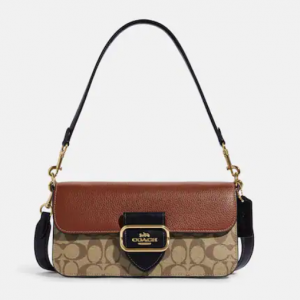 50% Off Coach Morgan Shoulder Bag In Colorblock Signature Canvas @ Coach Outlet	