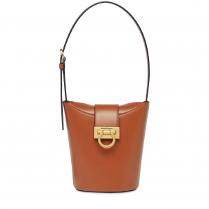 Salvatore Ferragamo Medium Trifolio Leather Shoulder Bag