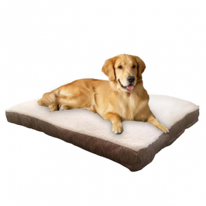 Jacquard Gusset Large 40 in. x 30 in. Brown Dog Bed @ Home Depot