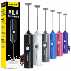 Cincred Updated Milk Frother Hand Operated Battery Powered @ Amazon