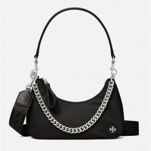 Tory Burch Women's Mercer Nylon Small Shoulder Bag - Black