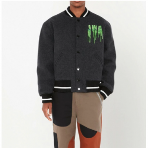 JW ANDERSON logo-embroidered bomber jacket